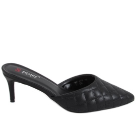 Quilted stilettos Gloria Black Quilted stilettos Gloria Black