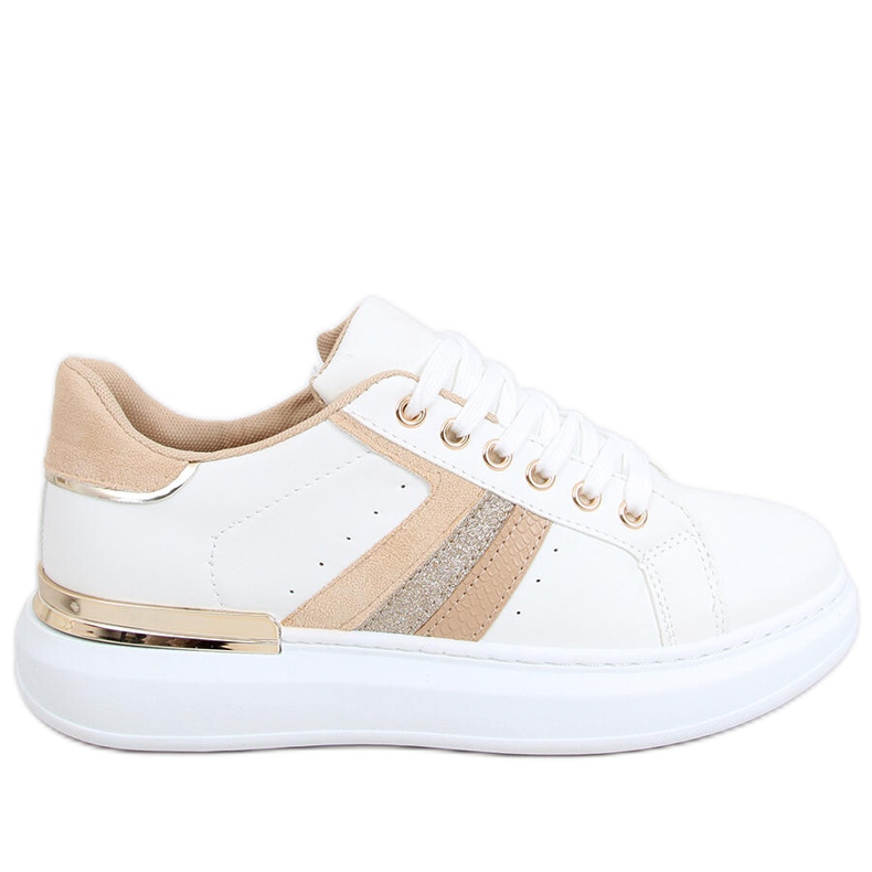 Silvia WH / BEIGE women's sneakers white