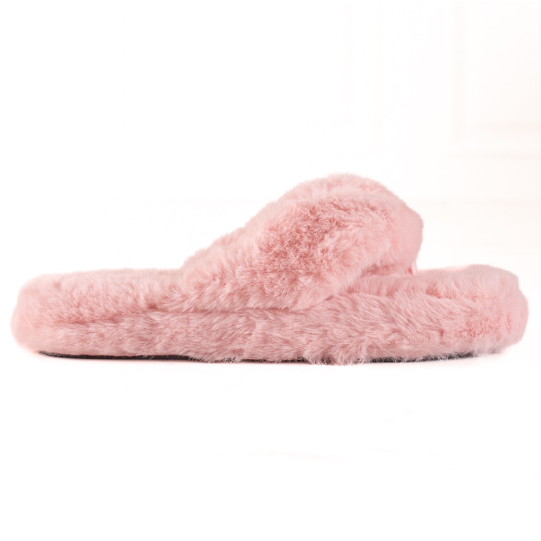 TRENDI Fur flip-flops pink TRENDI Fur flip-flops pink