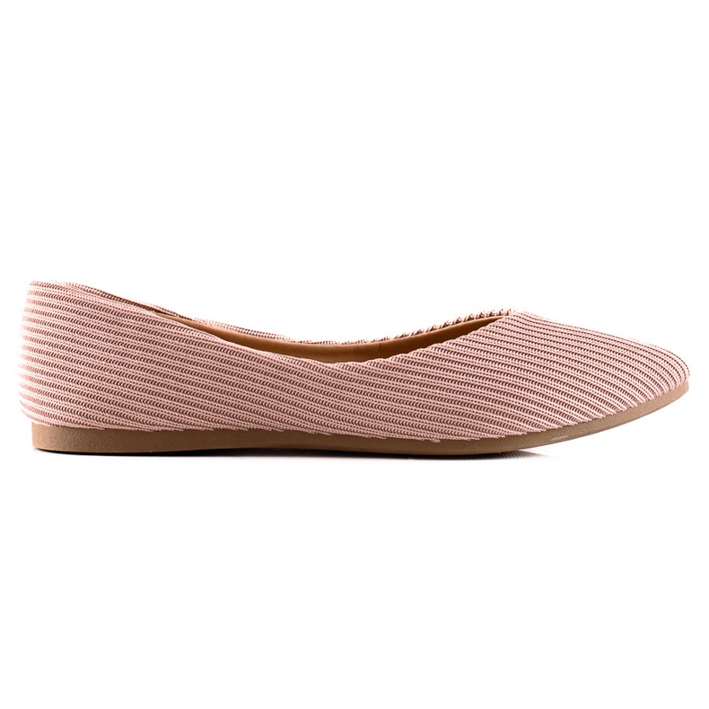 VINCEZA striped ballerinas pink VINCEZA striped ballerinas pink