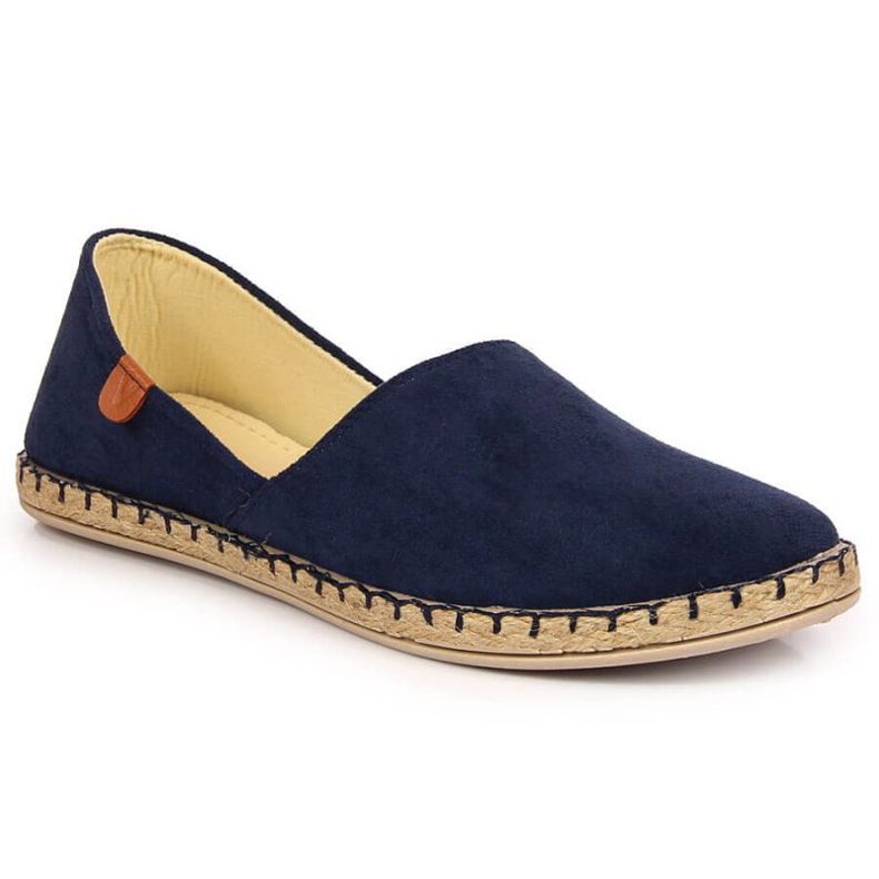 Espadrilles with a Vinceza cut W JAN82C navy blue
