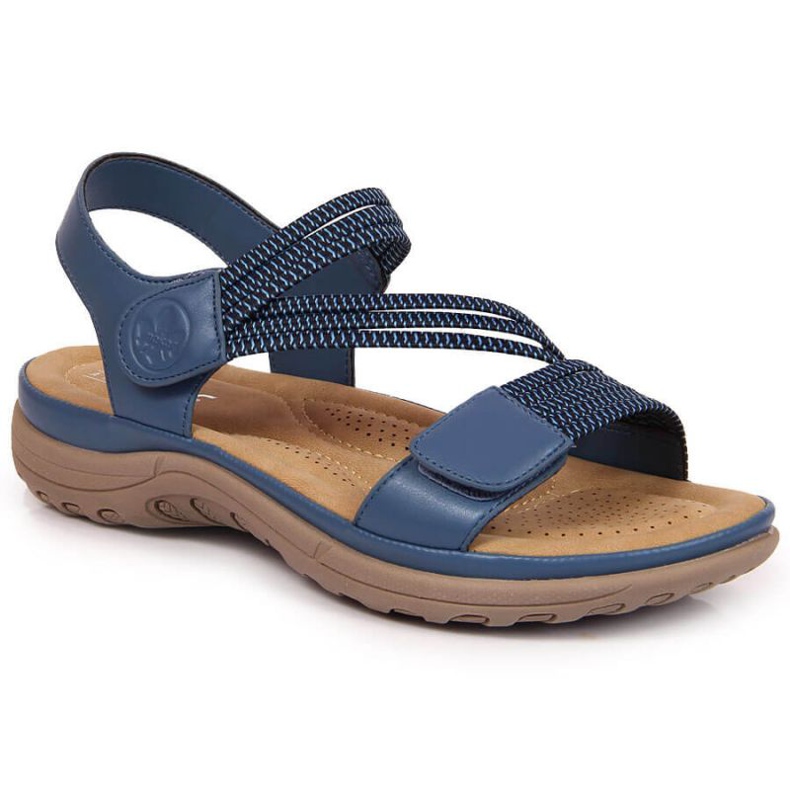 Velcro sandals Rieker W V8873-14 blue
