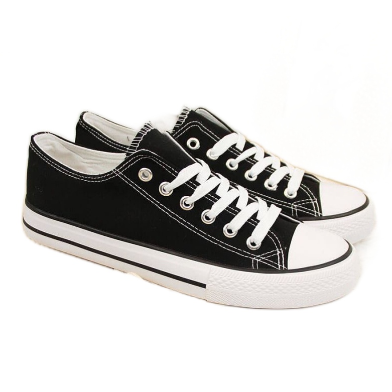 Textile low sneakers Atletico W ATC266A black