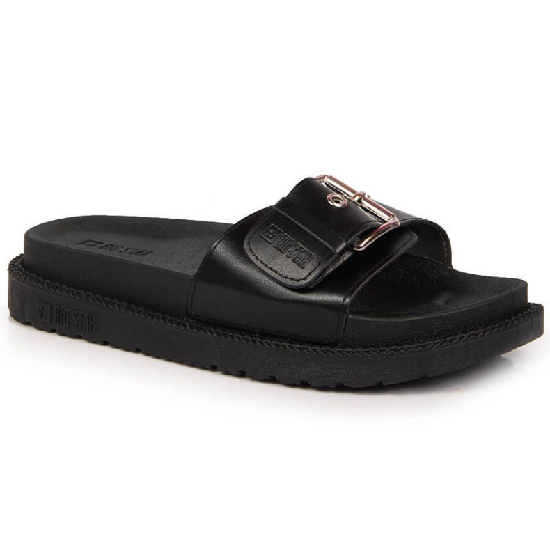 Black Slippers on the Big Star W JJ274A307 platform