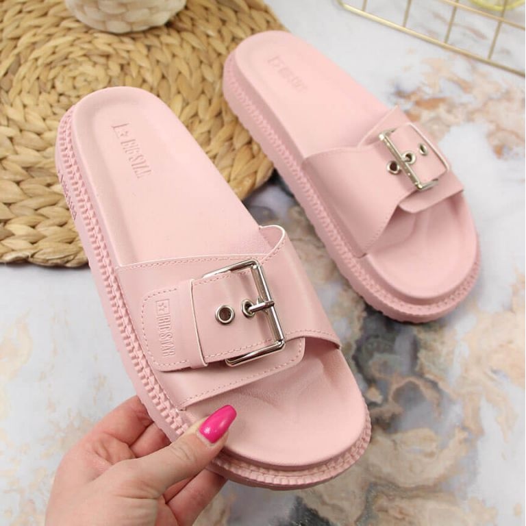 Big Star JJ274A308 platform flip-flops, pink