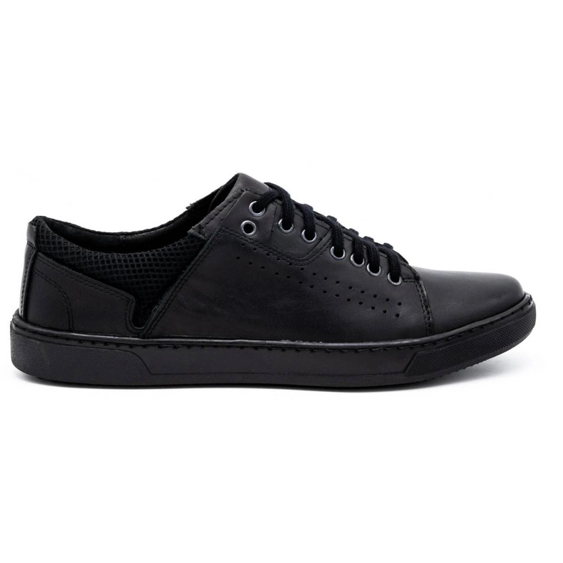 Olivier Men's leather casual shoes 933MP black