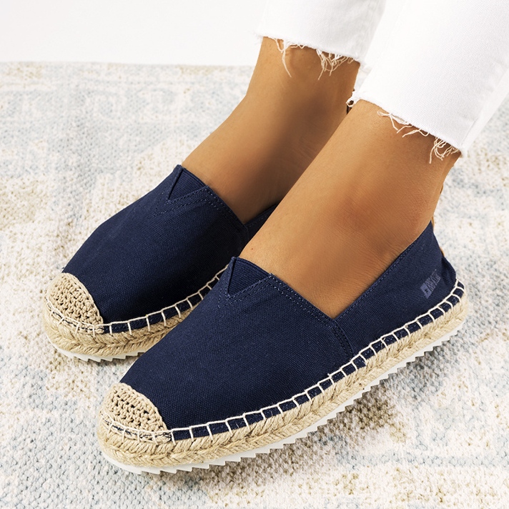 Big Star women's navy blue espadrilles HH274500 Big Star women's navy blue espadrilles HH274500