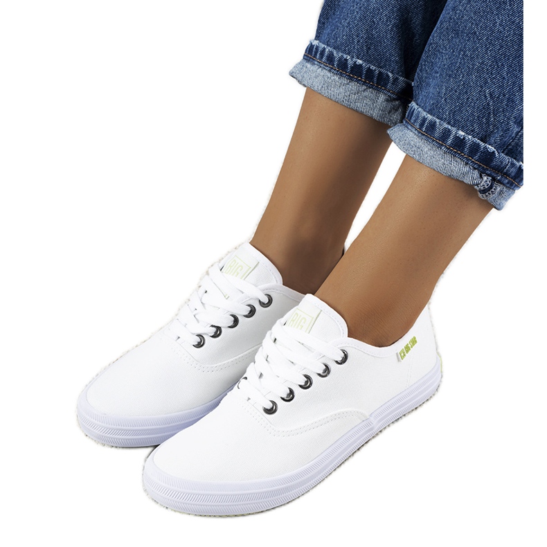 Women's white sneakers Big Star JJ274260