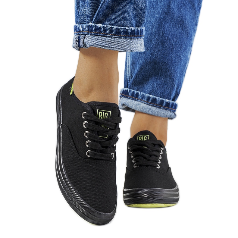 Women's black sneakers Big Star JJ274261 Women's black sneakers Big Star JJ274261