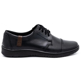 Olivier Men's leather shoes 416MP black
