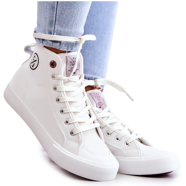 Women's High Cross Jeans JJ2R4056C White Sneakers