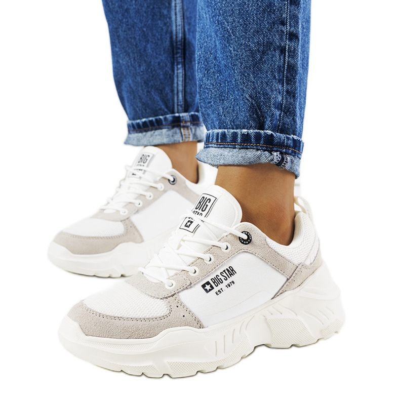 White Big Star JJ274288 sneakers grey