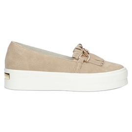 Lordsy women's leather shoes Filippo DP3532 / 22 Beige Lordsy women's leather shoes Filippo DP3532 / 22 Beige