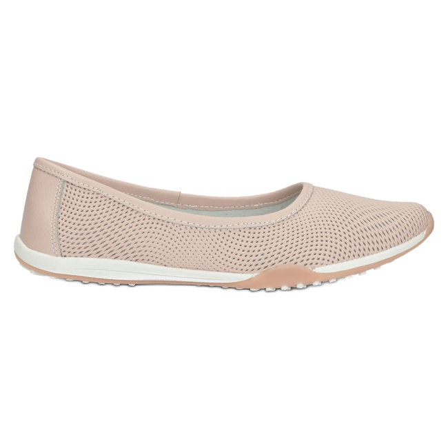 Leather pink openwork ballerinas Filippo DP3681 / 22 PI