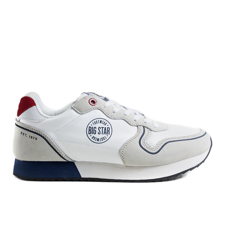 Men's white sneakers Big Star JJ174141