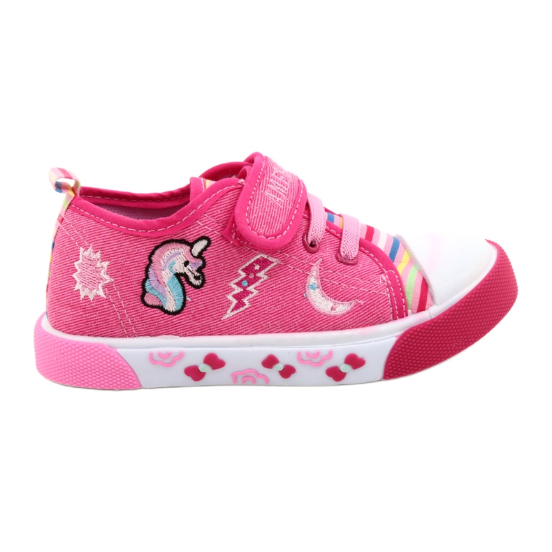 American Club Velcro sneakers American Ten17/22 pink leather insert