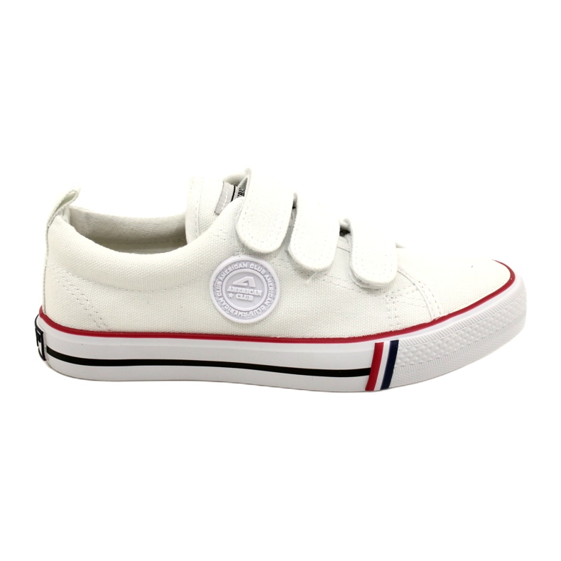 American Club LH63/22 children's velcro sneakers, white American Club LH63/22 children's velcro sneakers, white