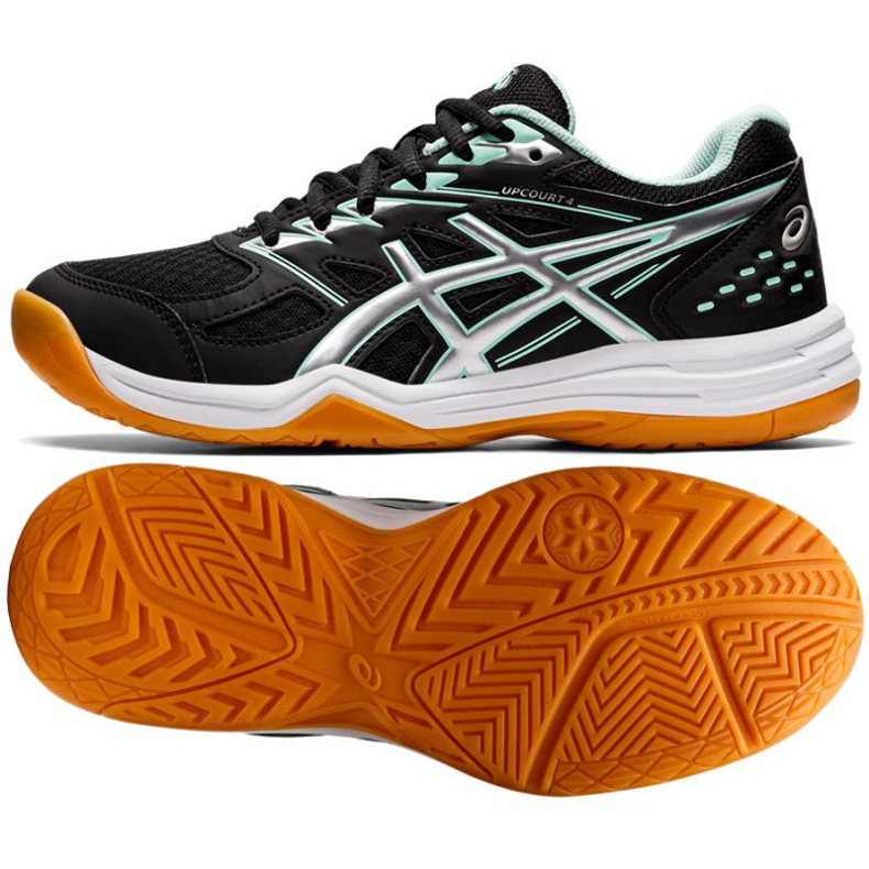 Asics Upcourt 4 W 1072A055 013 volleyball shoes black black Asics Upcourt 4 W 1072A055 013 volleyball shoes black black