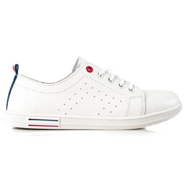 Filippo Leather White Sneakers