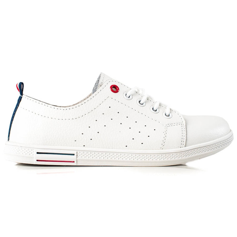 Filippo Leather White Sneakers