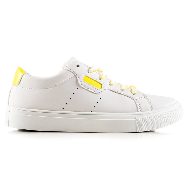 TRENDI White Sport Shoes With Eco Leather