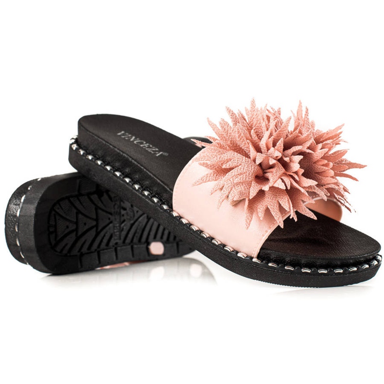 VINCEZA Flower Slippers pink VINCEZA Flower Slippers pink