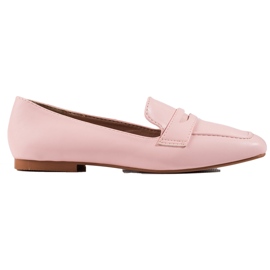 Classic Loafers With Eco Leather pink