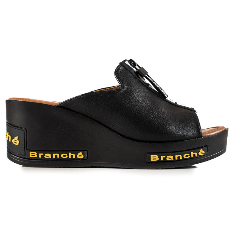 VINCEZA Wedge Sandals black