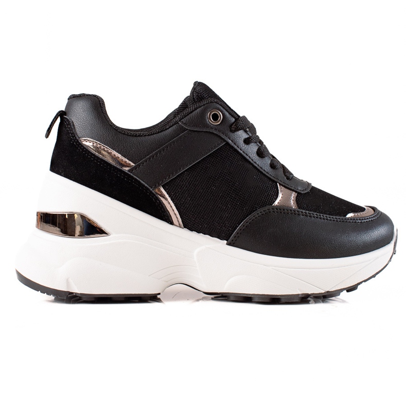 Diamantique Stylish Sneakers On The Platform black