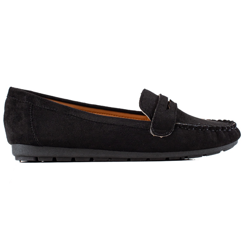 TRENDI Comfortable suede loafers black TRENDI Comfortable suede loafers black