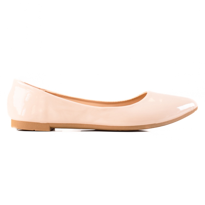 Seastar Lacquered Beige Ballerinas