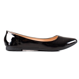 Seastar Black lacquered ballerinas