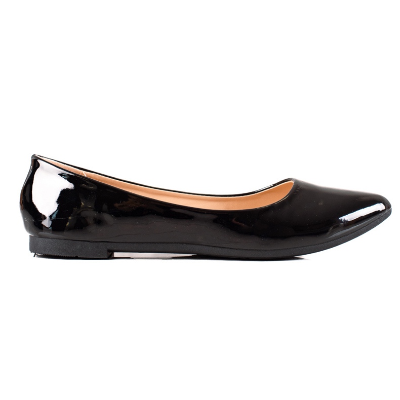 Seastar Black lacquered ballerinas