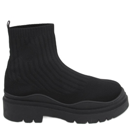 Silva BLACK + BLACK ankle sock shoes