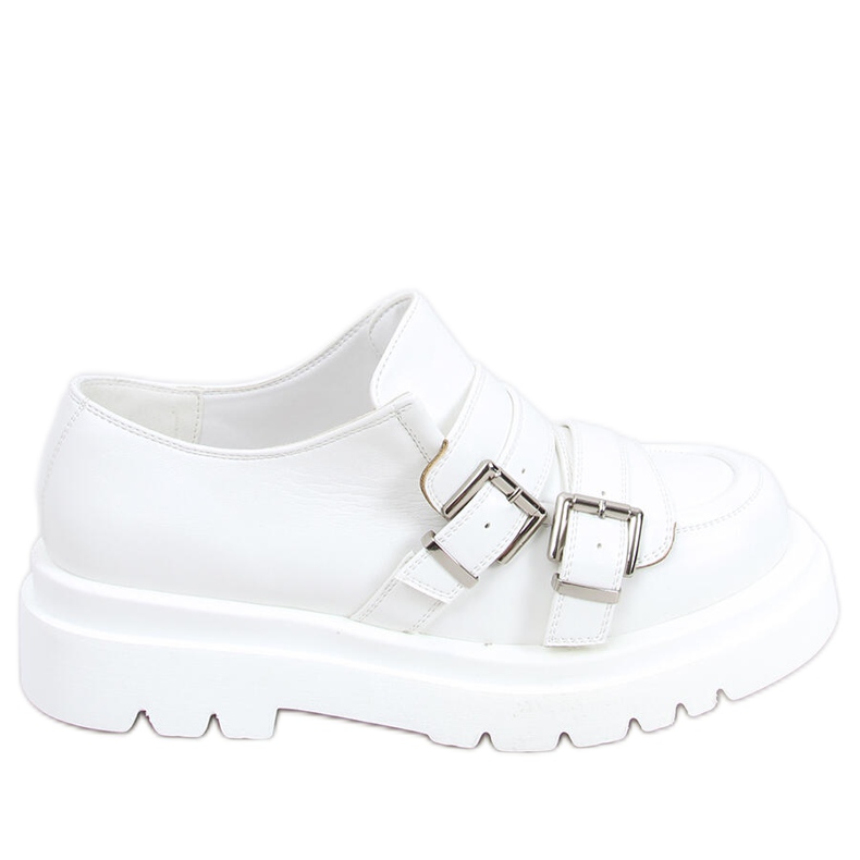 Atena White women's loafers