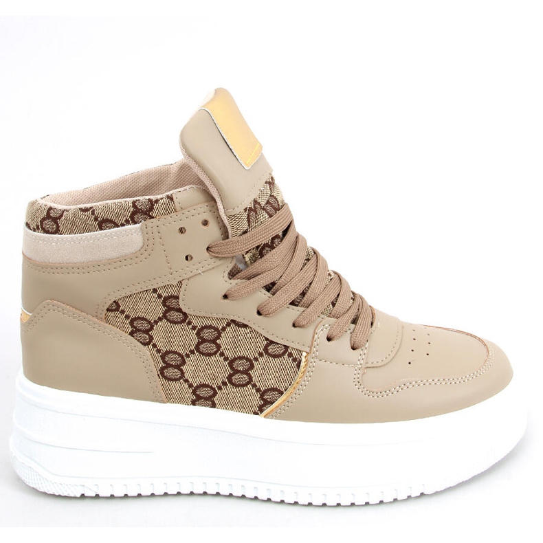 Axel Khaki high-top sneakers beige brown