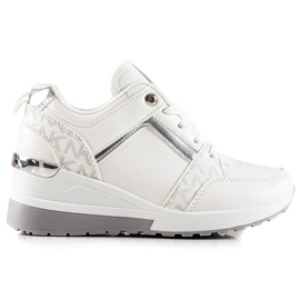 TRENDI Stylish wedge sneakers white