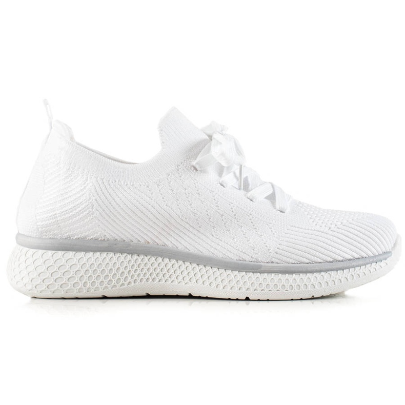 TRENDI White Lace-up Sports Shoes
