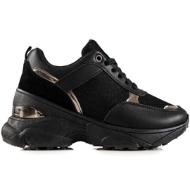 Diamantique Stylish Sneakers On The Platform black