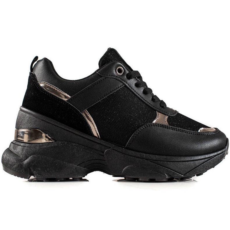 Diamantique Stylish Sneakers On The Platform black