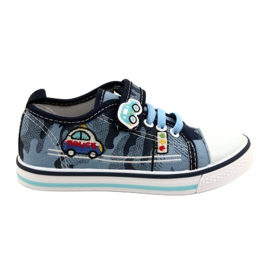 American Club American sneakers children's shoes leather insert TEN54 / 22 Moro ['navy', 'blue'] blue