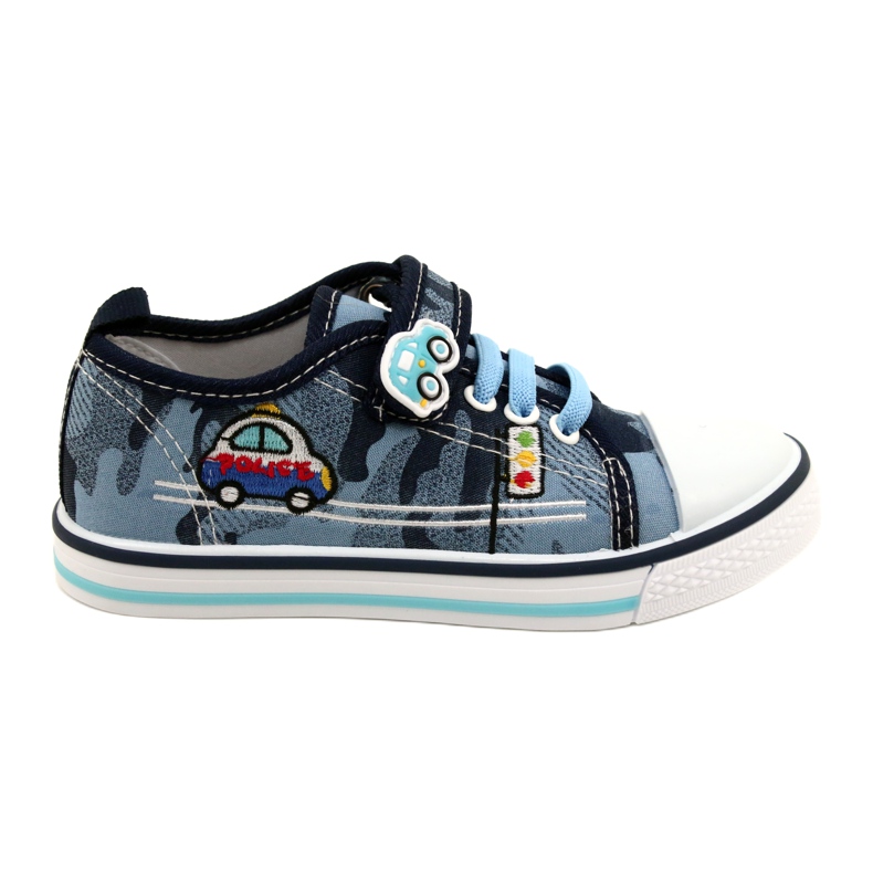 American Club American sneakers children's shoes leather insert TEN54 / 22 Moro ['navy', 'blue'] blue