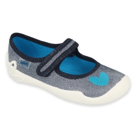 Befado children's shoes 114Y474 blue grey Befado children's shoes 114Y474 blue grey