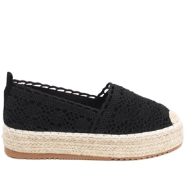 Alice Black Lace Espadrilles