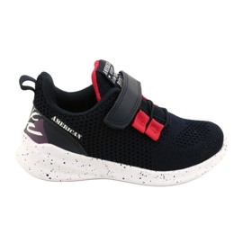 American Club RD13/22 Velcro sports shoes, navy blue