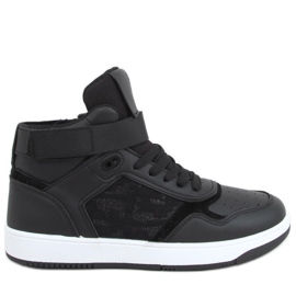 Carlota Black high-top sneakers