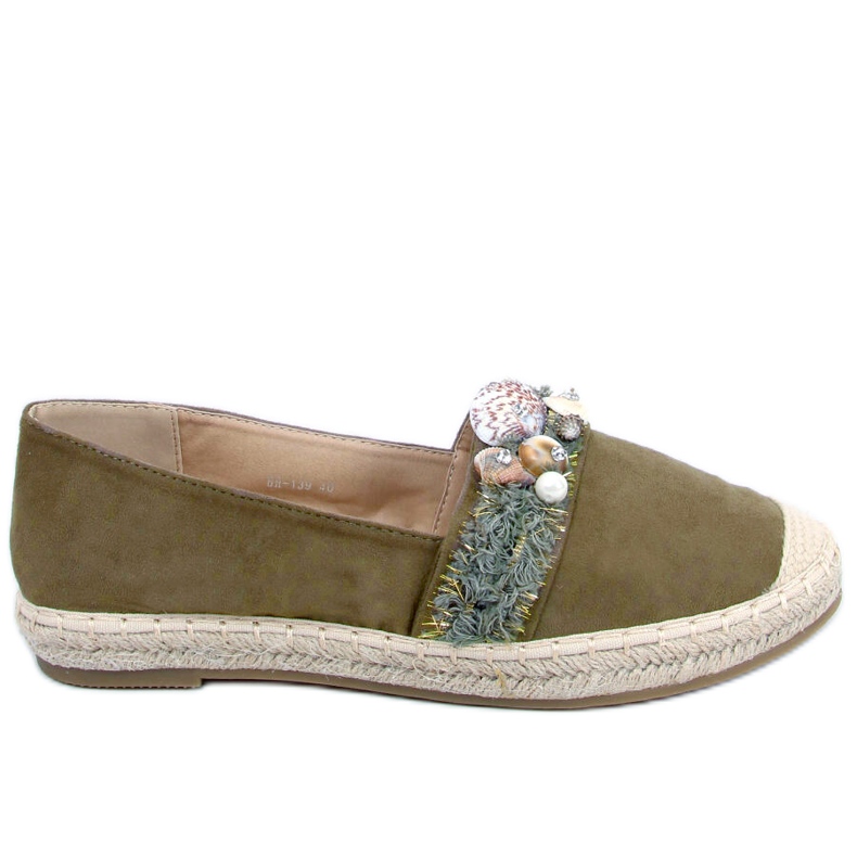 Lola Green Espadrilles with shells