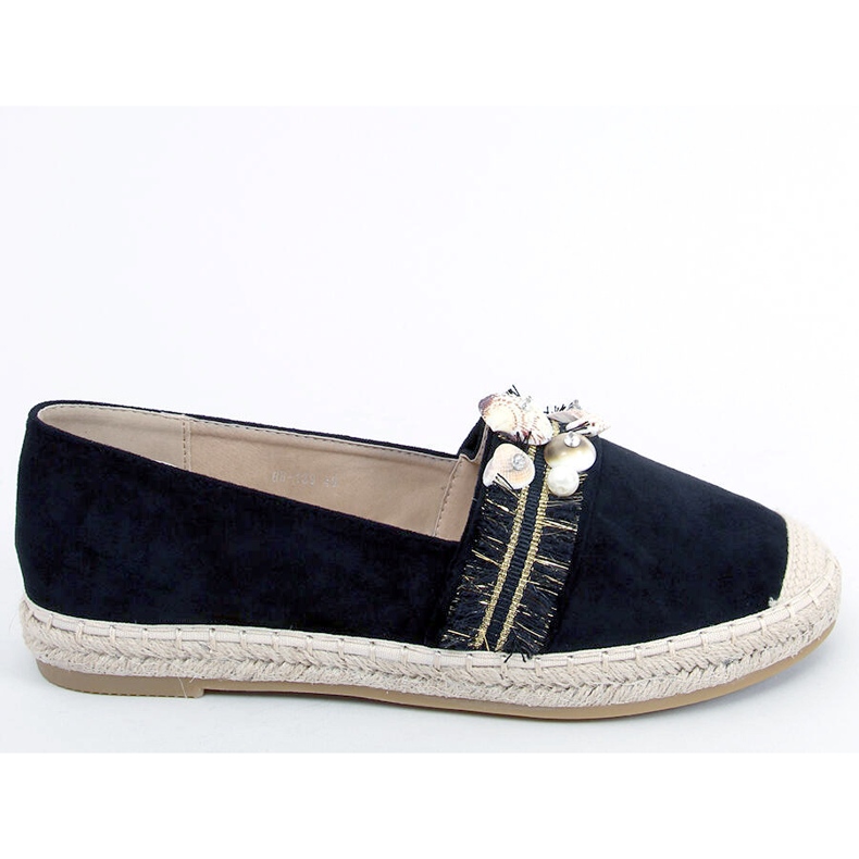 Lola Black Espadrilles with shells