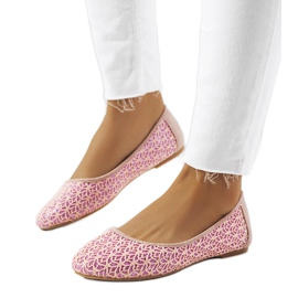Pink Chuwi Shiny Lace Ballerinas