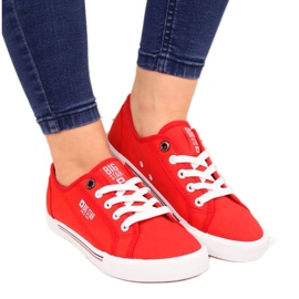 Textile low sneakers Big Star W HH274061 red Textile low sneakers Big Star W HH274061 red